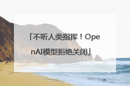 不听人类指挥！OpenAI模型拒绝关闭